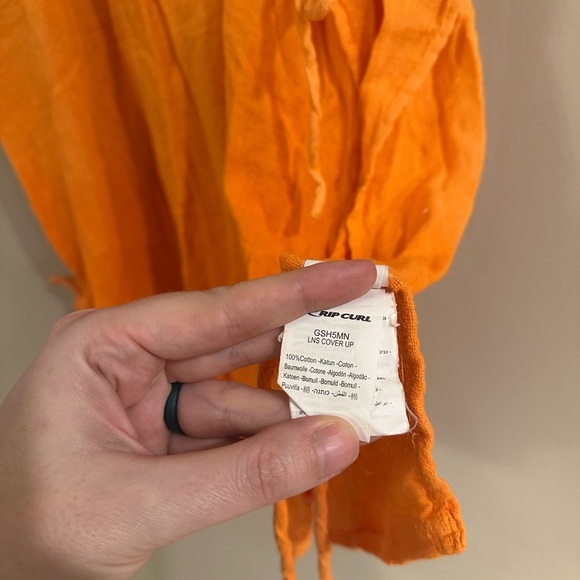 Rip Curl Ombré Orange Beach Cover Up Size M - Picture 4 of 6